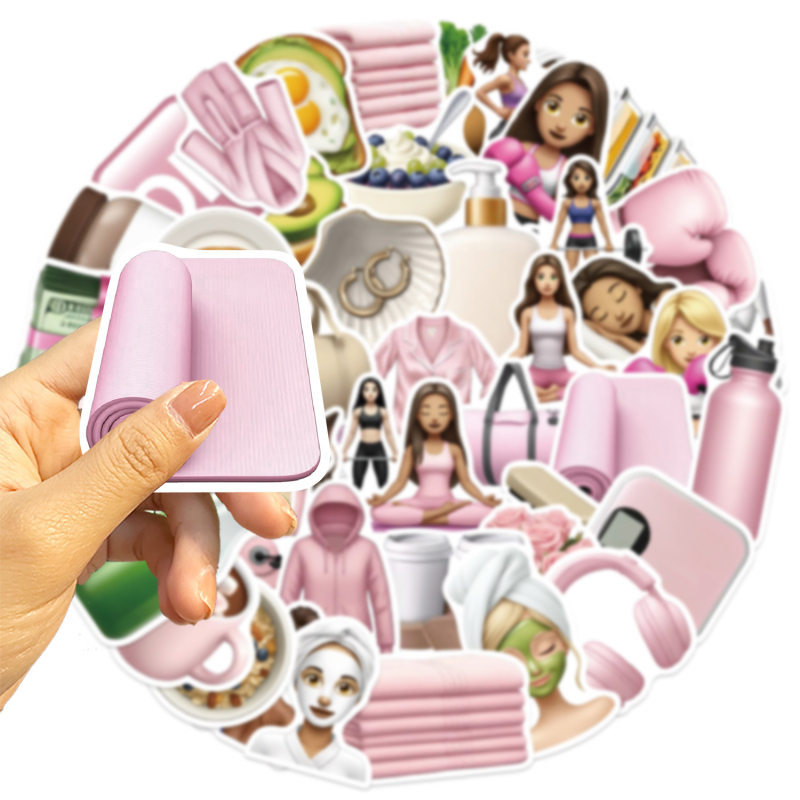 Set de stickere pentru bagaje și chitare – rezistente la apă, imprimare DIY, stil Nordic