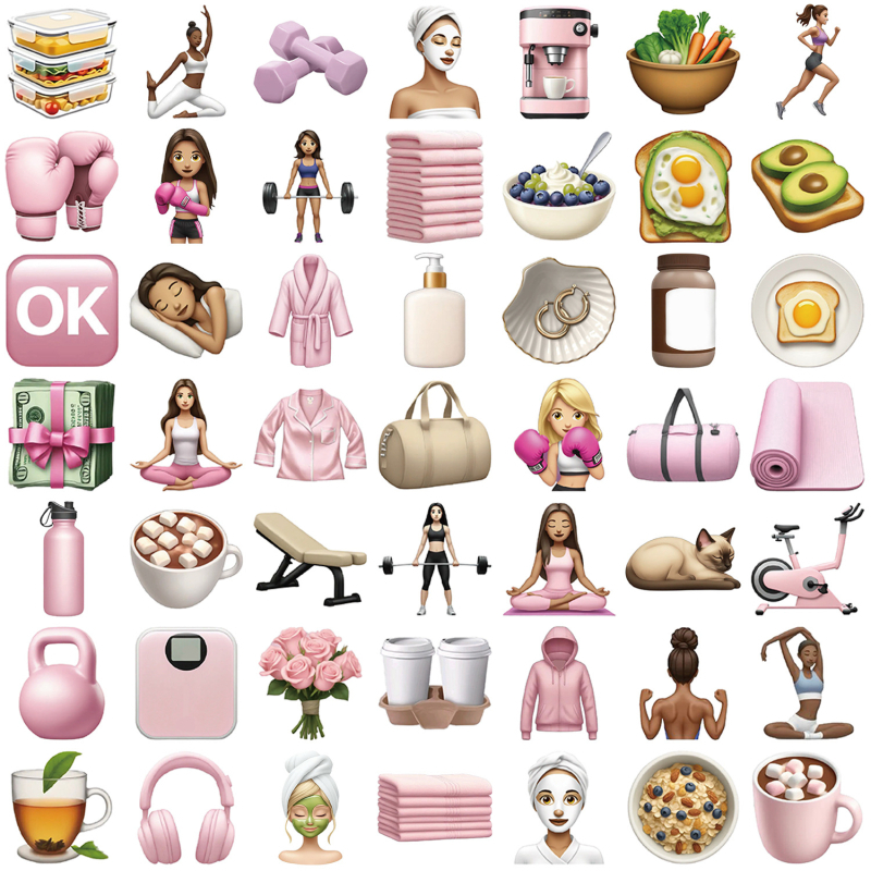 Set de stickere pentru bagaje și chitare – rezistente la apă, imprimare DIY, stil Nordic