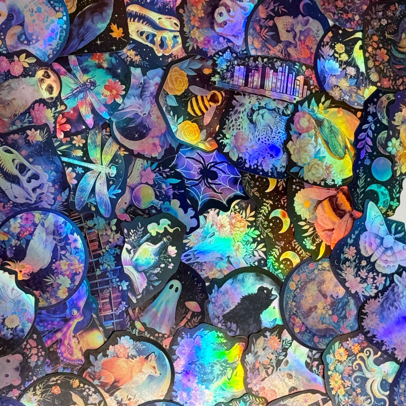 Set de autocolante – 50 creaturi cartoon graffiti, impermeabile, imprimare DIY pentru chitară, caiet, bagaj