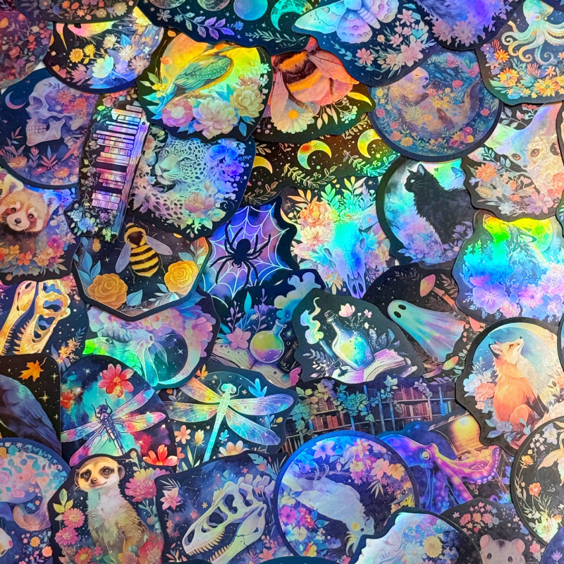 Set de autocolante – 50 creaturi cartoon graffiti, impermeabile, imprimare DIY pentru chitară, caiet, bagaj