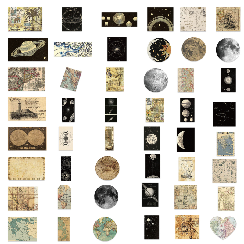 Pick-up Stickere graffiti din seria Hărți ale lumii – impermeabile, autoadezive, imprimate, pentru chitară, laptop și bagaje