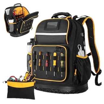 Σακίδιο εργαλείων από Oxford ύφασμα με σκληρή βάση, θήκη για φορητό και πολλές τσέπες – ανθεκτικό κιτ εργαλείων (Μάρκα: Nothing; Υλικό: Oxford ύφασμα; Βάση: σκληρή; Θήκη φορητού; Πολλές τσέπες)