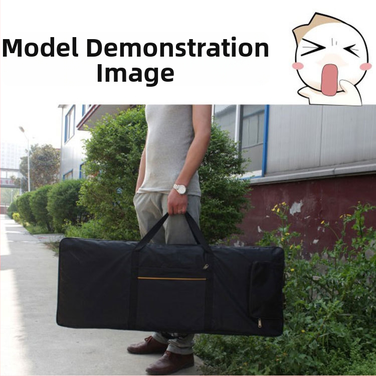 Geantă pentru Tastatură Electronică cu 61 Taste | Material Oxford | Căptușeală groasă și Umplutură de Bumbac | Bretele Duble de Umeri | Imprimare Logo