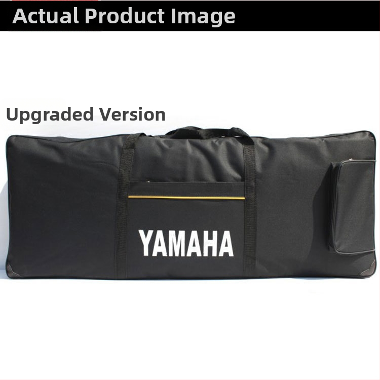 Geantă pentru Tastatură Electronică cu 61 Taste | Material Oxford | Căptușeală groasă și Umplutură de Bumbac | Bretele Duble de Umeri | Imprimare Logo