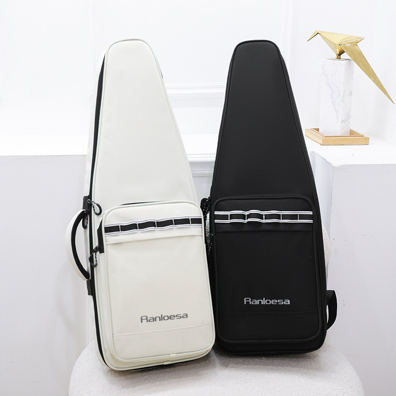 Geantă Ranloesa pentru instrumente muzicale – pentru chitară, material Oxford, fără căptușeală, unisex