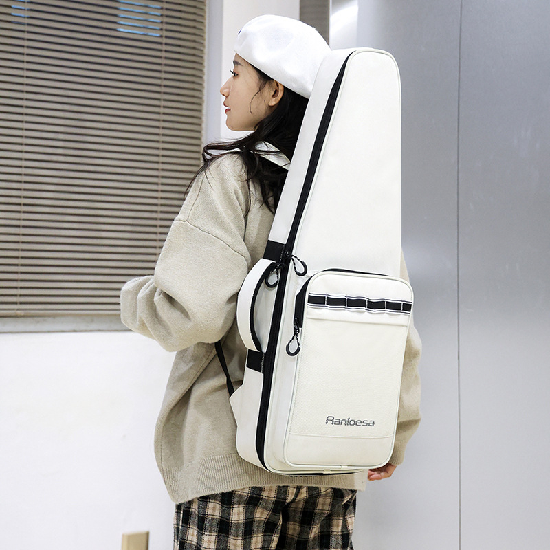 Geantă Ranloesa pentru instrumente muzicale – pentru chitară, material Oxford, fără căptușeală, unisex