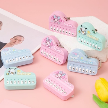 Mini privjesak za ključeve s osvijetljenom zagonetkom, ručna elektronička orguljica igračka, privjesak za torbu (plastika)