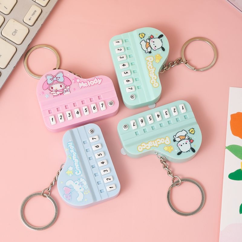 Mini privjesak za ključeve s osvijetljenom zagonetkom, ručna elektronička orguljica igračka, privjesak za torbu (plastika)