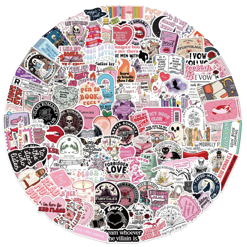 Sticker adeziv pentru bagaje și chitară – Shi Le, autoadeziv, personalizabil, model graffiti și desene animate