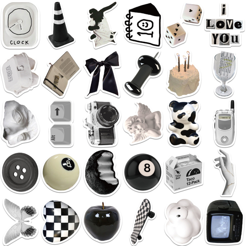 Autocolante Tu Yu – stil nordic, imprimate, autoadezive