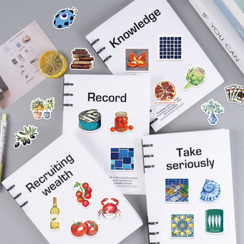 Shi Le Autocolante: 50 de autocolante impermeabile cu design de roșii mediteraneene, graffiti alimentar; imprimare, pentru chitară, caiet și bagaje