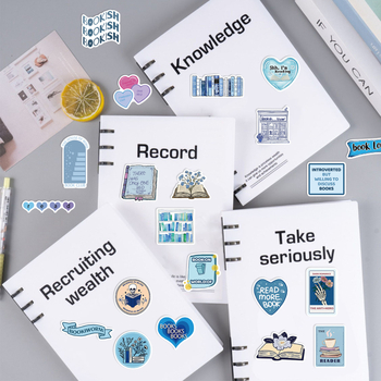 Naljepnice za gitaru, bilježnicu i prtljagu – 50 karikatura Bookish graffiti naljepnica, vodootporne, samoljepljive, za DIY