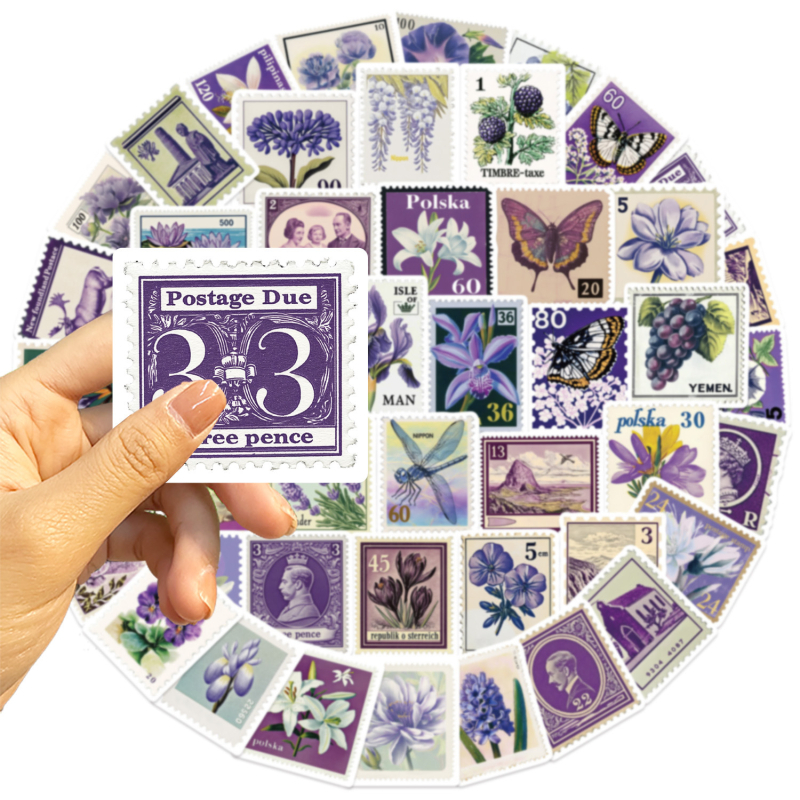 Dekorativne naljepnice za gitaru, bilježnicu i prtljagu – 50 komada, graffiti s retro pečatima, vodootporan ispis, samoljepljive, marka Pick up music