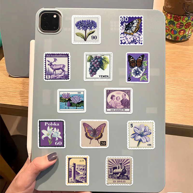 Dekorativne naljepnice za gitaru, bilježnicu i prtljagu – 50 komada, graffiti s retro pečatima, vodootporan ispis, samoljepljive, marka Pick up music