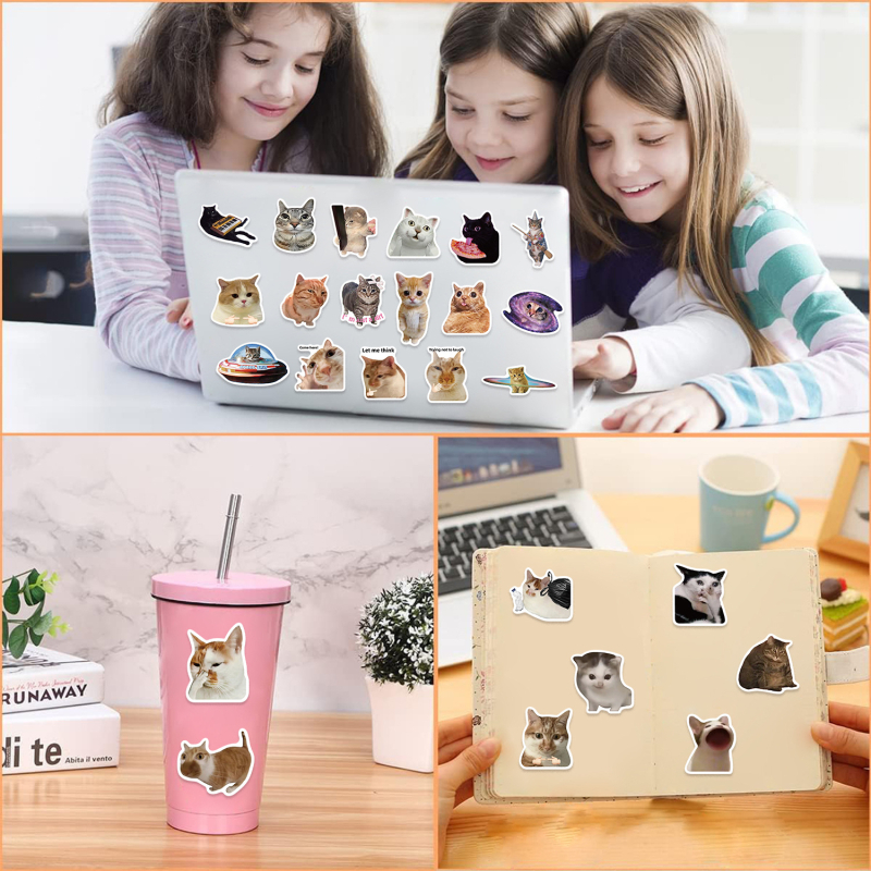 Set naljepnica: 50 crtani mačji grafiti naljepnica za ukrašavanje gitare, bilježnice i kovčega. Brand: Pick up music; Lijepiti: Da; Stil: Slatko; Izrada: Tisak.