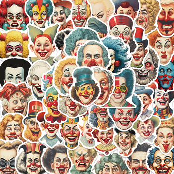 Karikaturalne klaun graffiti naljepnice – 50 listova – vodootporne, tiskane – Marka Pick-up