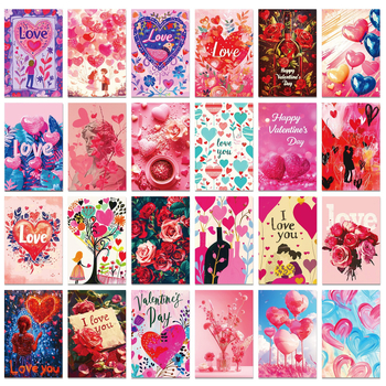 Valentinovo graffiti naljepnice – 50 komada za telefone, prijenosna računala, bilježnice, skejtbordove, hladnjake, kufere, električna vozila i gitare • sladak stil • tiskano