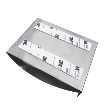 Držač četkica za zube, od nehrđajućeg čelika, s ljepljivim montažom i tri otvora