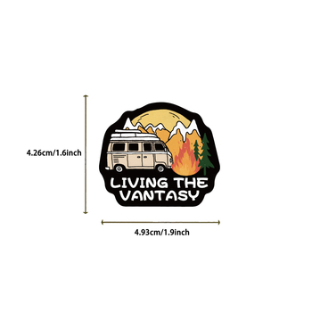 Dekorativne naljepnice: 100 retro karikatura u kamping stilu za gitare, bilježnice i koferе (Brand: Yihe; Samoljepljive: Da; Stil: Slatko; Ispis)