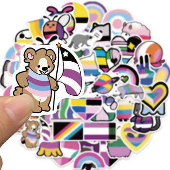 Set grafičkih naljepnica (50 kom.) za gitaru, bilježnicu, prtljagu — Ljepljivo: Da; Marka: Pick-up; IP: Ne; Stil: Slatko; Tehnika: Tisak