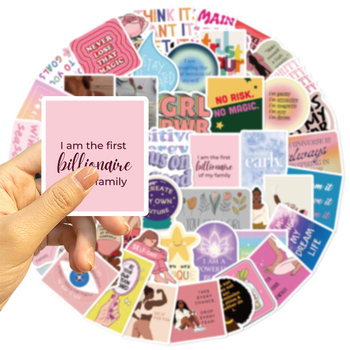 52-dijelni skup vodootpornih graffiti naljepnica za gitare, bilježnice i kofer – inspirativna vizija, DIY tiskanje, sladak stil