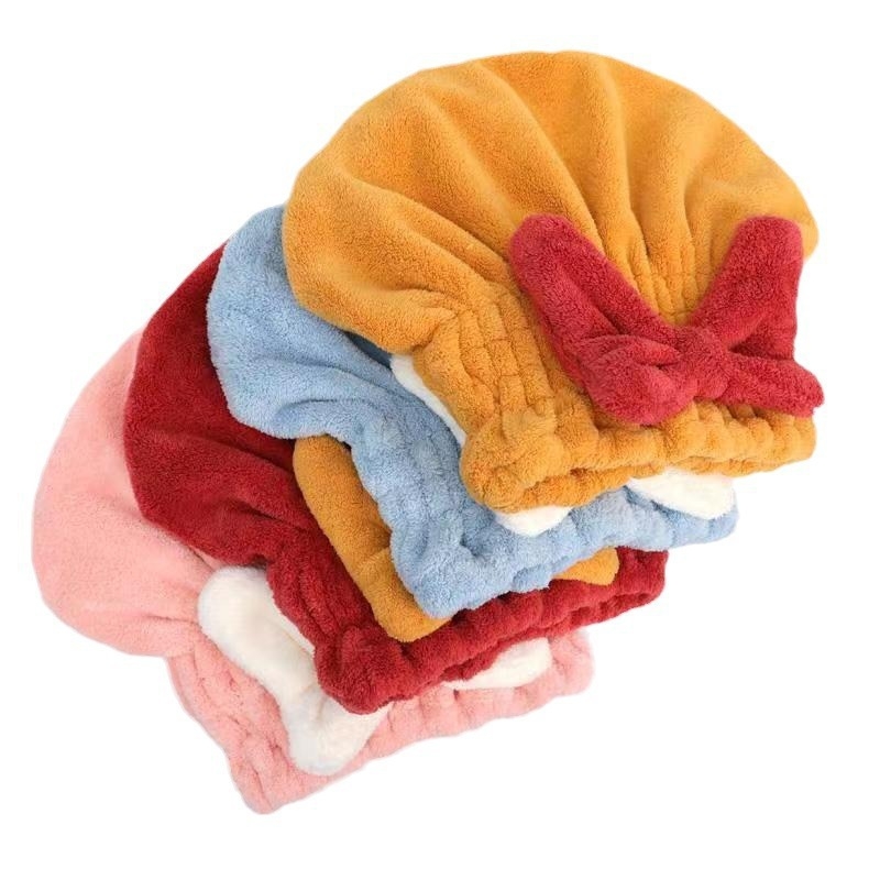 Kuang cheng καπέλο για στέγνωμα μαλλιών, Coral fleece, 150D, ύφανση απλή, 50–79 g