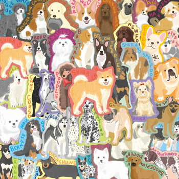 Dachshund serija naljepnica, 50 kom, PVC, vodootporne, otisnute, crtani stil