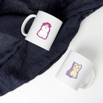 Dachshund serija naljepnica, 50 kom, PVC, vodootporne, otisnute, crtani stil