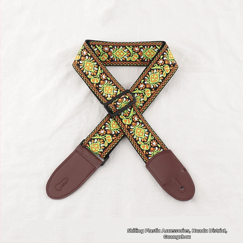 Poliester kaiš za gitaru – za ukulele, električnu gitaru i bas gitaru, vintage folk stil, crossbody dizajn