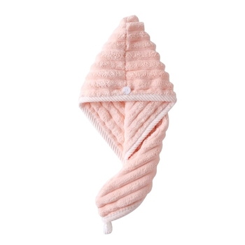 Száraz hajszárító sapka – korall fleece anyag, 150D fonal, szegélyezés, 50–79 g