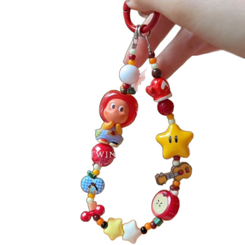 Pandantiv pentru husă de telefon, plastic/rășină, prelucrare semi-artizanală, formă de bijuterie pentru bagaje, stil unic, vară 2025