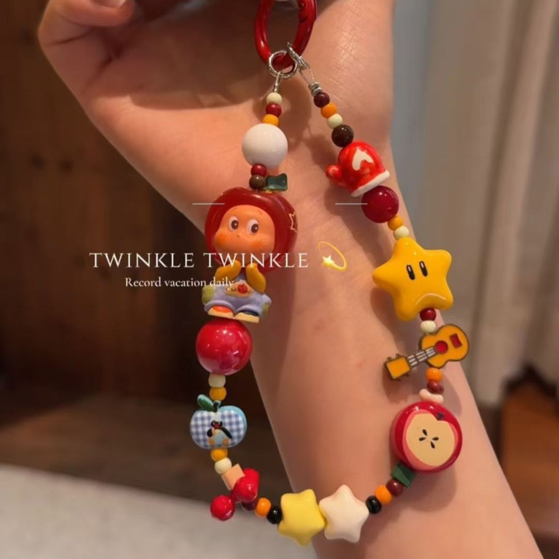 Pandantiv pentru husă de telefon, plastic/rășină, prelucrare semi-artizanală, formă de bijuterie pentru bagaje, stil unic, vară 2025