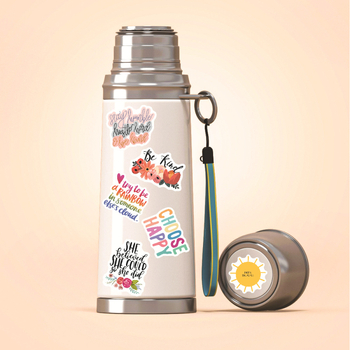 Set naljepnica: 100 vodootpornih inspirativnih graffiti naljepnica za gitare, boce i kufere — nordijski stil, tisak i laserska obrada