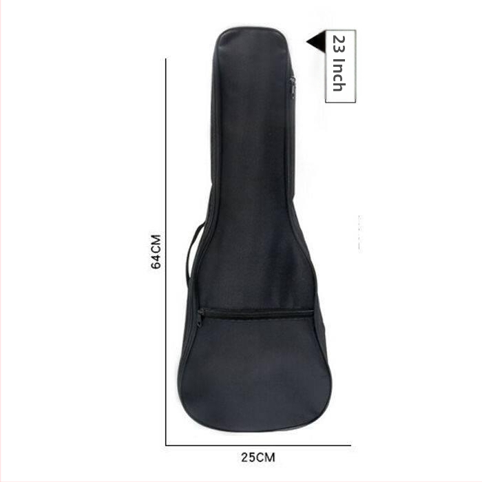 Geantă pentru ukulele cu căptușeală din bumbac, material Oxford 600D impermeabil, respirabilă, antibacteriană, panou dorsal ergonomic