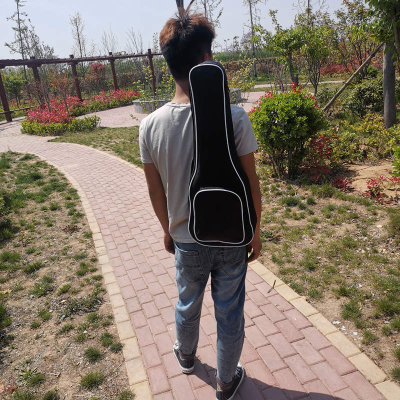 Geantă pentru ukulele cu căptușeală din bumbac, material Oxford 600D impermeabil, respirabilă, antibacteriană, panou dorsal ergonomic
