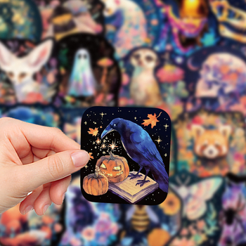 Laser naljepnice – 50 listova, vodootporne, Chen shuo, sladak stil, pogodne za prtljagu, futrola za telefon, bilježnicu i gitaru