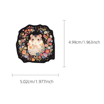 Laser naljepnice – 50 listova, vodootporne, Chen shuo, sladak stil, pogodne za prtljagu, futrola za telefon, bilježnicu i gitaru