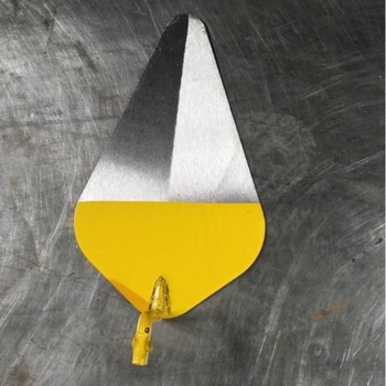 Rozsdamentes acél glettvas vakoláshoz, falakhoz és csempézéshez; vastagabb penge a simításához