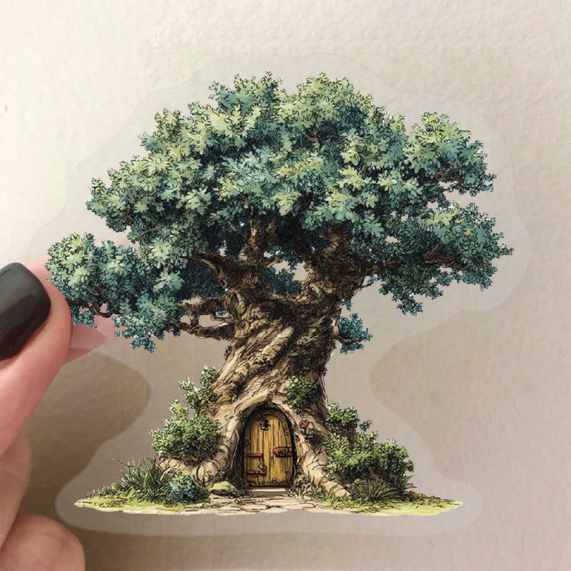 Vodootporne PET naljepnice – Forest Secret Series, crtani dizajn, za prtljagu, mobitel i gitaru