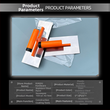 Glettelő kés műanyag fogantyúval és rozsdamentes acél pengével, márka Kairuite, modell Flat Knife, építőipari glettelésre
