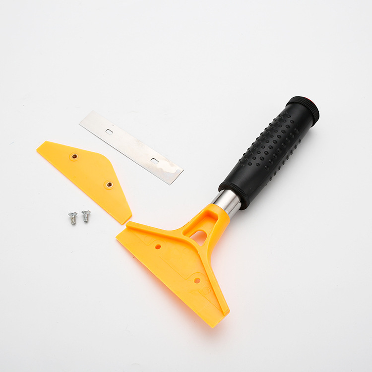 Sokoldalú fugakereső glettkés, rozsdamentes acél pengével, műanyag nyéllel, célja a lapok és falak fugáinak tisztítása, termékkód 767 testreszabott