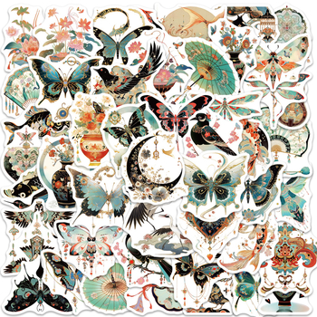 Set naljepnica, 50 komada, vodootporne, ljepive, retro grafiti dizajn, tisak - Pick-up