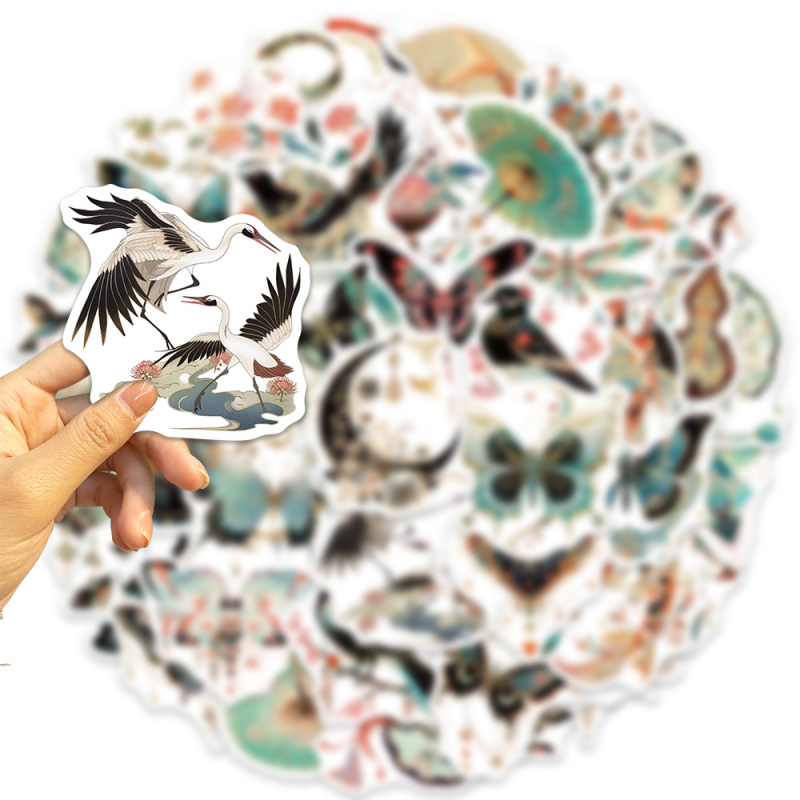 Set naljepnica, 50 komada, vodootporne, ljepive, retro grafiti dizajn, tisak - Pick-up