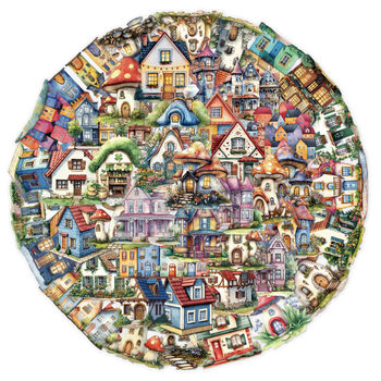 Skup naljepnica: 50 bajkovitih kućica i crtanih kabina za dnevnik, kofer, skateboard i gitaru — retro stil, tisak, brenda Start, SLP118, samoljepljive naljepnice