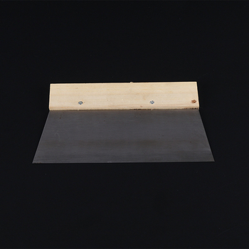 Glett spatula fából készült nyéllel, pengéje 60# acélból, otthoni felújításra, glett spatula sorozat