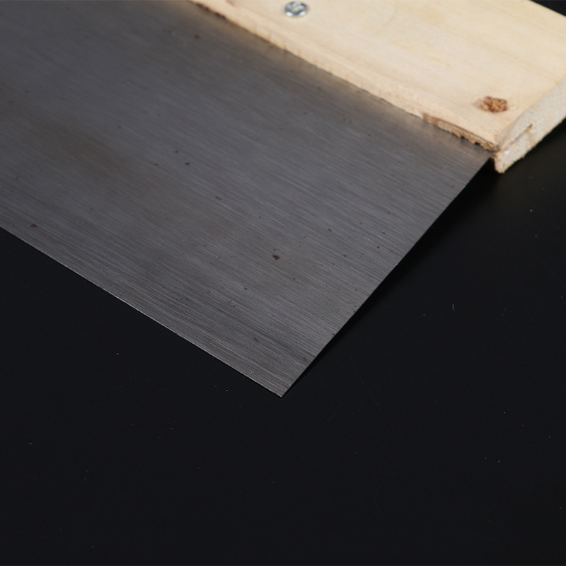 Glett spatula fából készült nyéllel, pengéje 60# acélból, otthoni felújításra, glett spatula sorozat