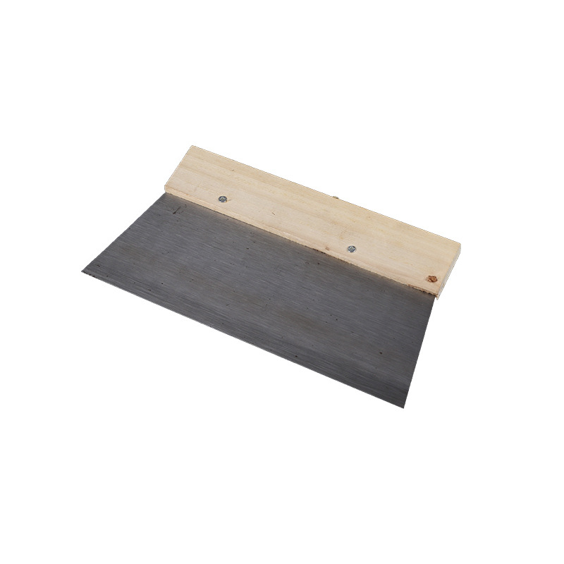 Glett spatula fából készült nyéllel, pengéje 60# acélból, otthoni felújításra, glett spatula sorozat