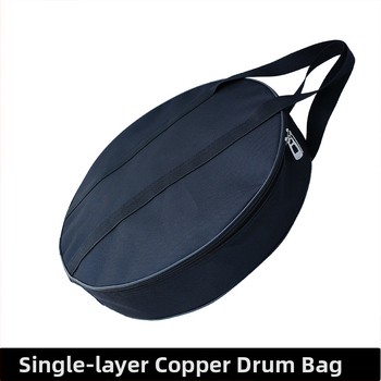 Torba za gong, jednoslojna Oxford tkanina, promjer 40 cm, debljina 8 cm, ručka za nošenje, vodootporna tkanina, crna