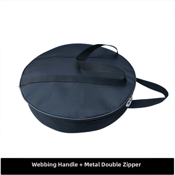 Torba za gong, jednoslojna Oxford tkanina, promjer 40 cm, debljina 8 cm, ručka za nošenje, vodootporna tkanina, crna