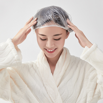 Egyszer használatos PE fürdősapka általános használatra – logó nélkül, testreszabás nélkül